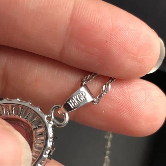 Elegant 18KGP Oval CZ Set NEW - Picture 8 of 8